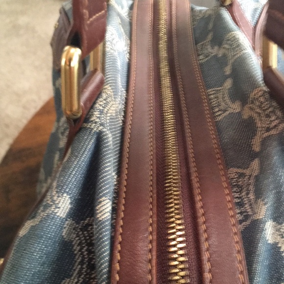 EUC Celine Denim Leather Trimmed - Picture 8 of 16